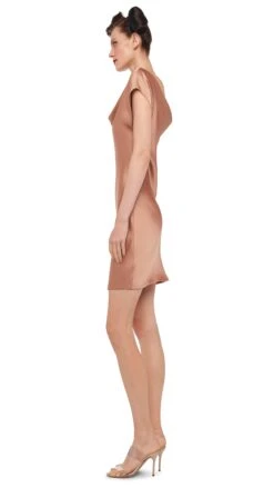 CAP SLEEVE MARIA MINI DRESS -Norma Kamali 8 29 24nk16009