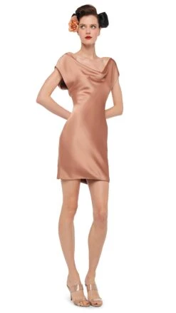 CAP SLEEVE MARIA MINI DRESS -Norma Kamali 8 29 24nk16041