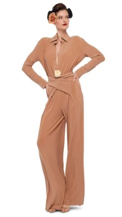 FOUR SLEEVE NK SHIRT JUMPSUIT -Norma Kamali 8 29 24nk17458