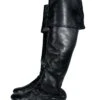 CHANEL INTERLOCKING CC LOGO CALFSKIN RIDING BOOTS