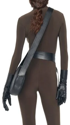 CROSSOVER CIRCLE BAG SMALL 13 CROSSOVER CIRCLE BAG SMALL -Norma Kamali CROSSOVER SHOULDER BAG SMALL TEMPLATE 2 3