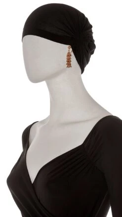 BRASS TIERED DROP FILIGREE EARRINGS