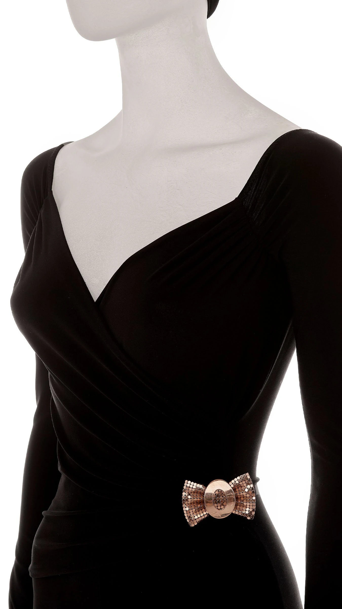 MESH BRASS BOW BROOCH 2 MESH BRASS BOW BROOCH - Image 2