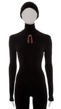 KNOT BROOCH WITH STONES