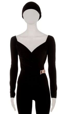 MESH BRASS BOW BROOCH