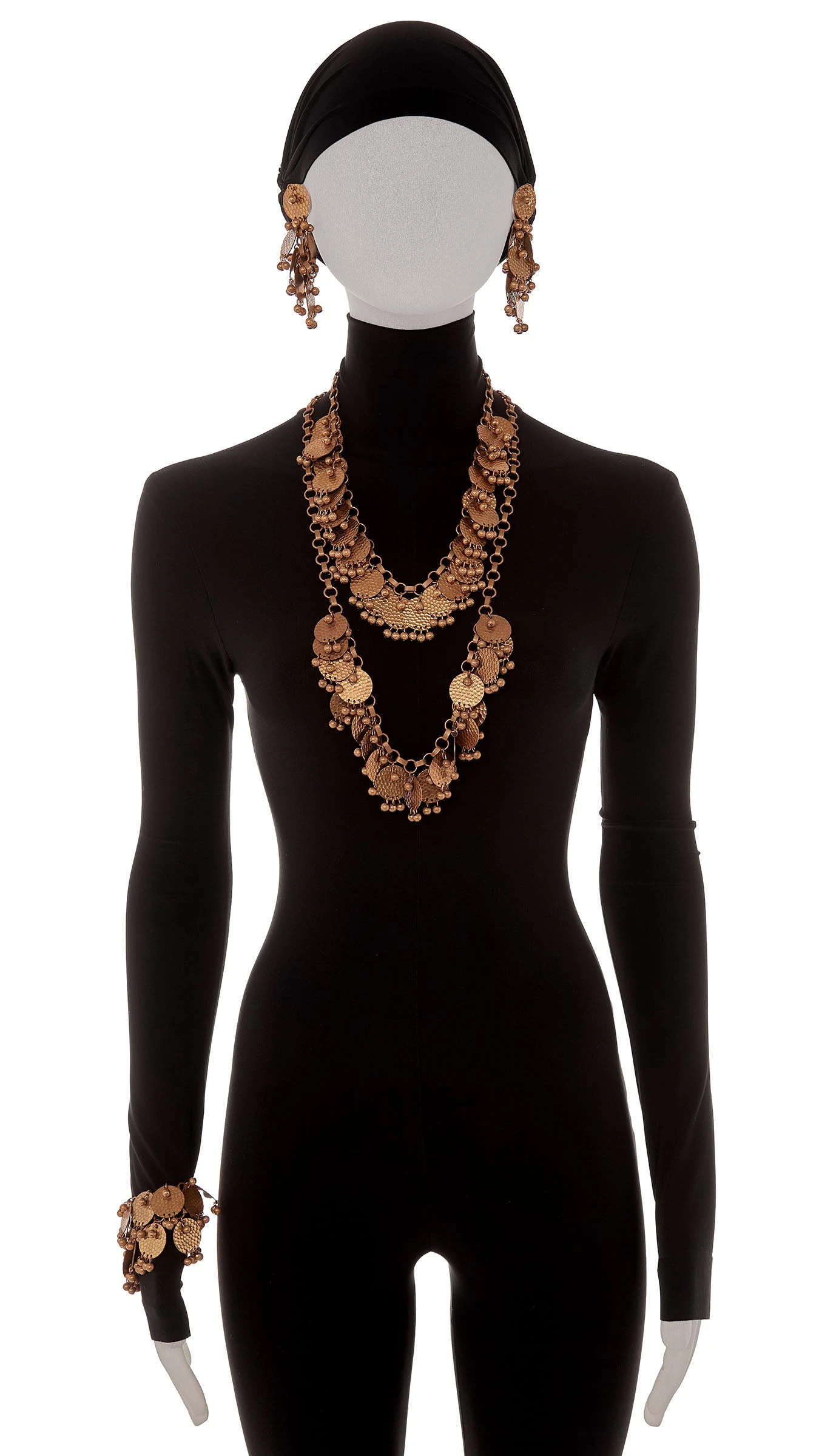 COIN NECKLACES, BRACELET AND EARRING SET 1 COIN NECKLACES, BRACELET AND EARRING SET