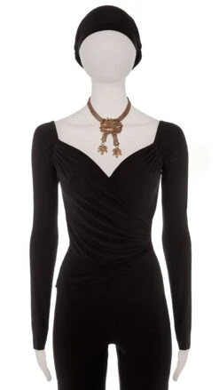 LEAF DROP PENDANT NECKLACE