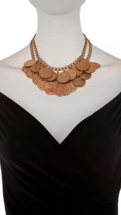COIN LAYERED NECKLACE AND BRACELET SET -Norma Kamali Ecom 0066 6 18 24nkjewelry0789