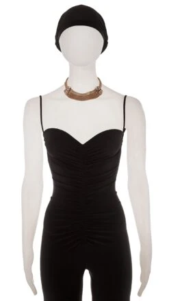 BRASS TIERED CHOKER WITH DETAIL