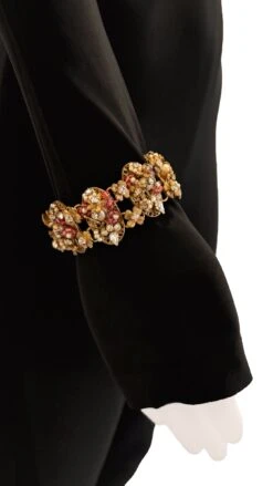 MIRIAM HASKELL BEADED BRASS/STONE NECKLACE AND BRACELET SET 6 MIRIAM HASKELL BEADED BRASS/STONE NECKLACE AND BRACELET SET -Norma Kamali IMG 4859 ecomm