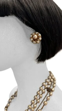 MIRIAM HASKELL LAYERED BEADED NECKLACE AND EARRING SET -Norma Kamali IMG 4922