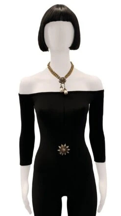 MIRIAM HASKELL BEADED BROOCH