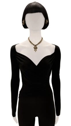 ROBERT DEMARIO BEADED NECKLACE AND EARRINGS SET