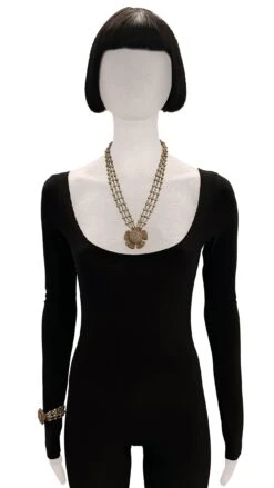 MIRIAM HASKELL BEADED PENDANT NECKLACE AND BRACELET SET