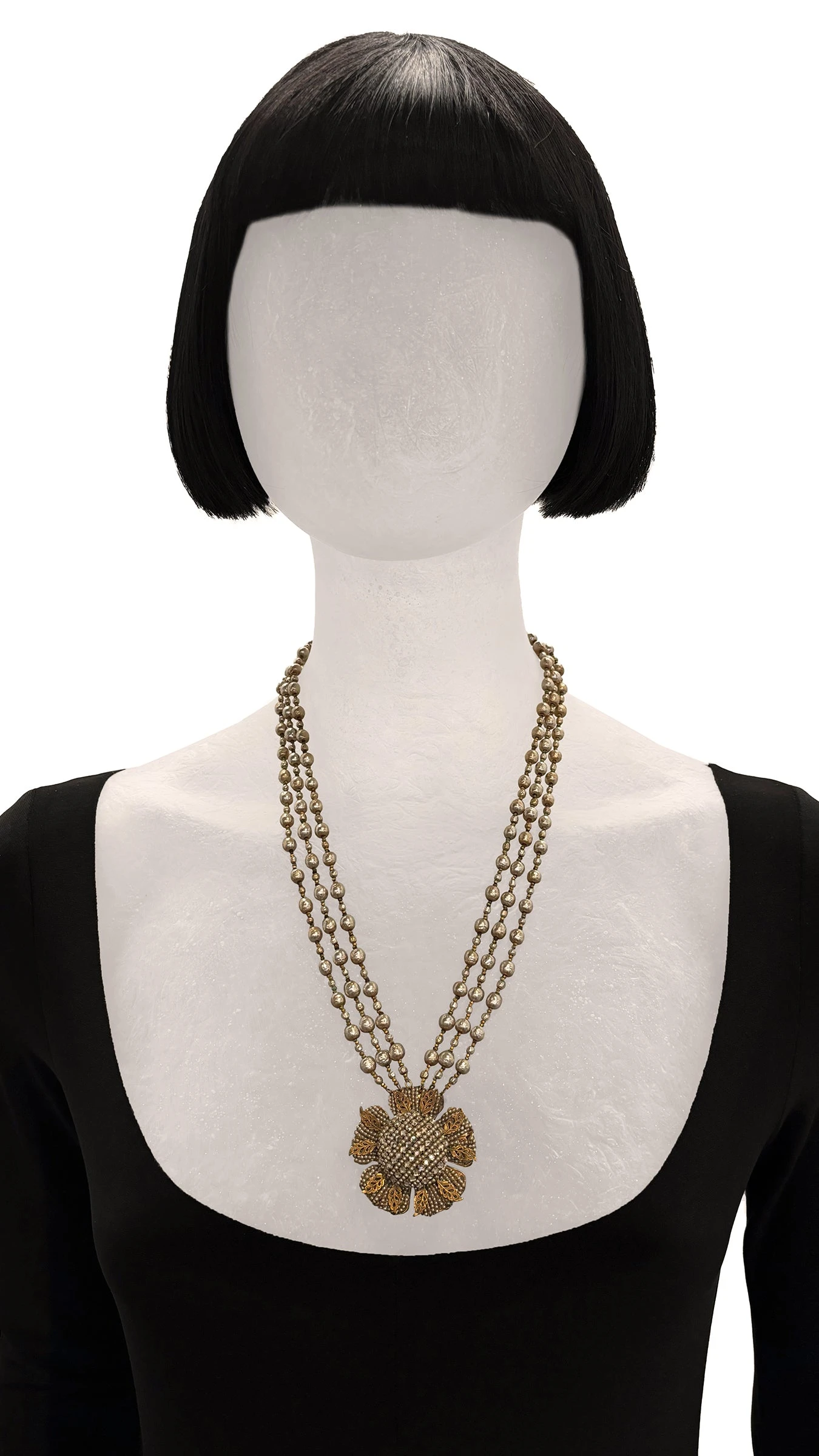 MIRIAM HASKELL BEADED PENDANT NECKLACE AND BRACELET SET 2 MIRIAM HASKELL BEADED PENDANT NECKLACE AND BRACELET SET - Image 2