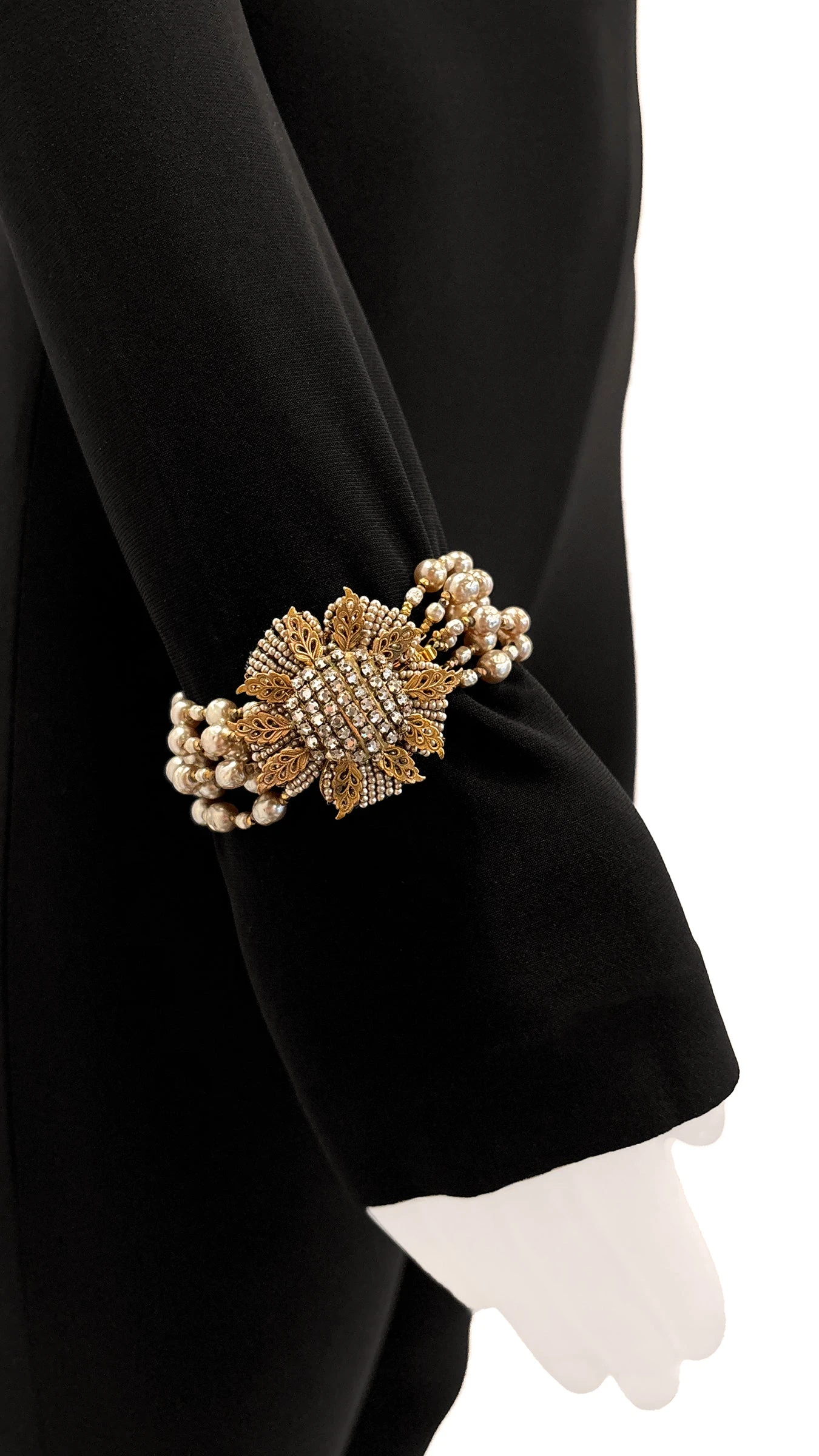 MIRIAM HASKELL BEADED PENDANT NECKLACE AND BRACELET SET 3 MIRIAM HASKELL BEADED PENDANT NECKLACE AND BRACELET SET - Image 3