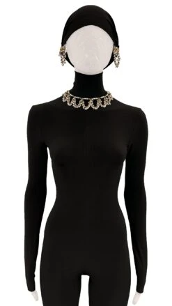 MIRIAM HASKELL BEADED EARRINGS AND NECKLACE SET