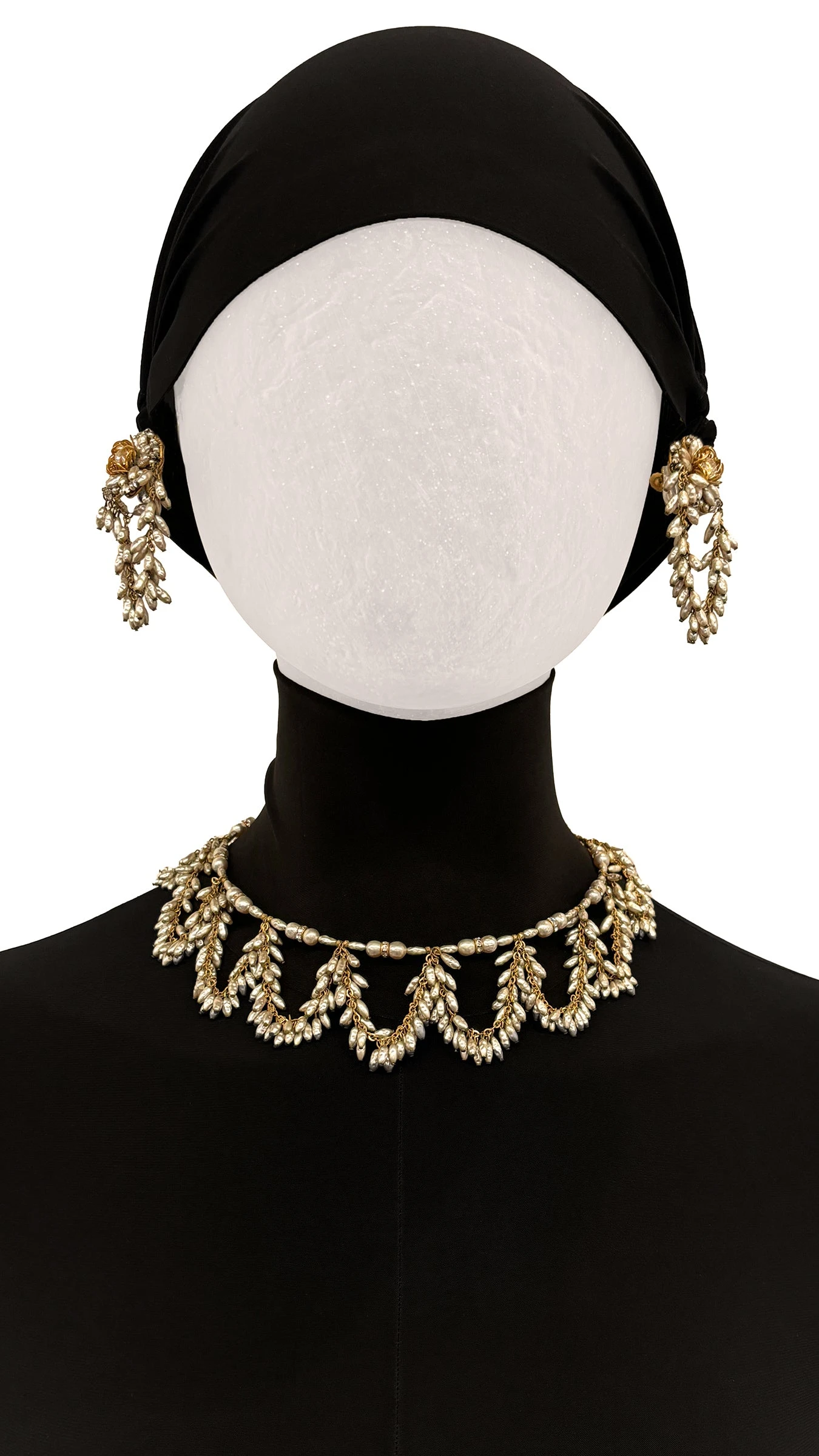 MIRIAM HASKELL BEADED EARRINGS AND NECKLACE SET 2 MIRIAM HASKELL BEADED EARRINGS AND NECKLACE SET - Image 2