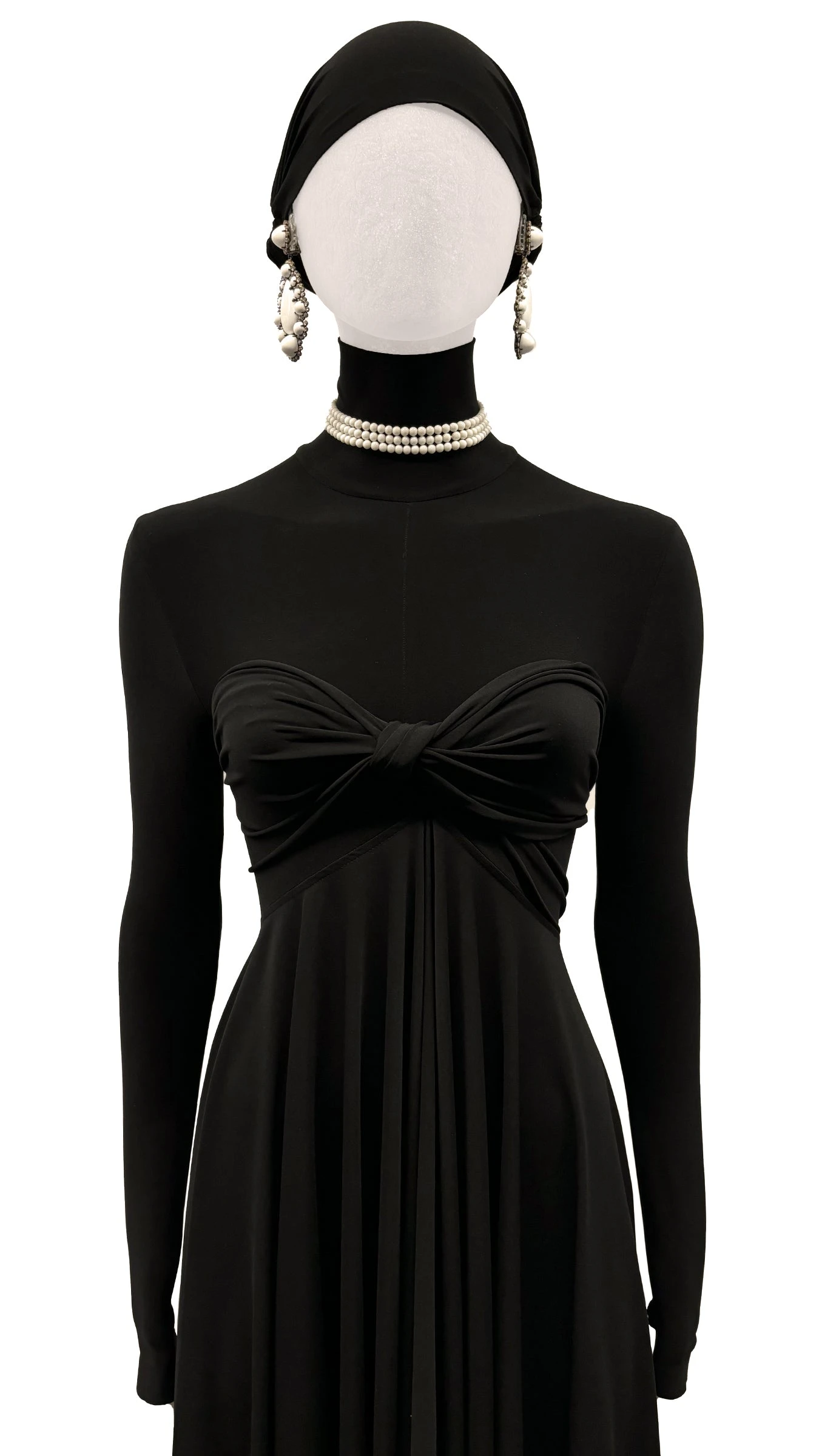 RHINESTONE & MILK GLASS TEARDROP PENDANT EARRINGS 1 RHINESTONE & MILK GLASS TEARDROP PENDANT EARRINGS