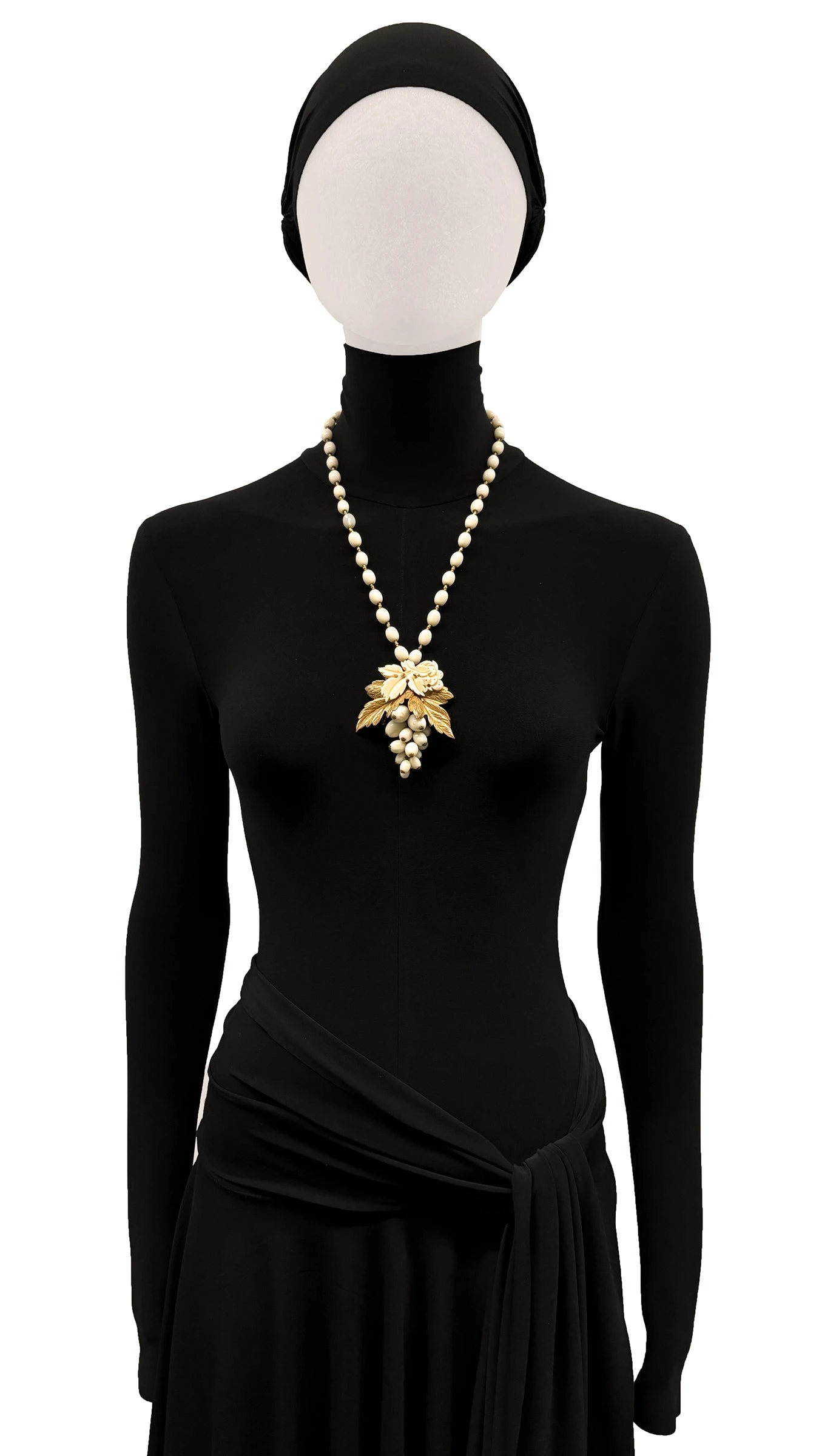 MIRIAM HASKELL BEADED PENDANT NECKLACE 1 MIRIAM HASKELL BEADED PENDANT NECKLACE