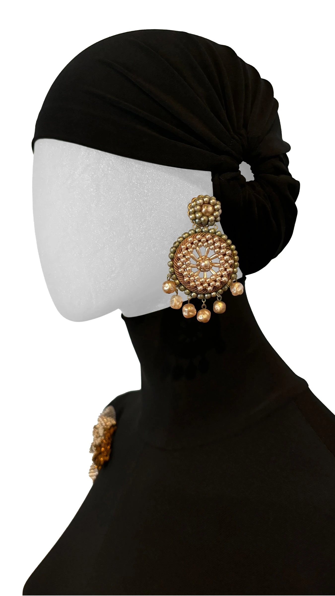 MIRIAM HASKELL BEADED BRACELET AND EARRING SET OF 3 2 MIRIAM HASKELL BEADED BRACELET AND EARRING SET OF 3 - Image 2