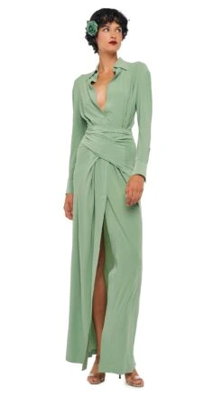 FOUR SLEEVE NK SHIRT LONG DRESS