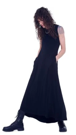 SLEEVELESS LONG SWING DRESS -Norma Kamali KK1263PL015001 1 23 19 nk 00175 men