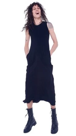 SLEEVELESS LONG SWING DRESS -Norma Kamali KK1263PL015001 1 23 19 nk 00184 men