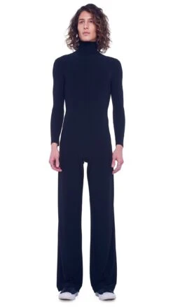 LONG SLEEVE TURTLE JUMPSUIT 20 LONG SLEEVE TURTLE JUMPSUIT -Norma Kamali KK329JPL072001 1 23 19 nk 00873 men