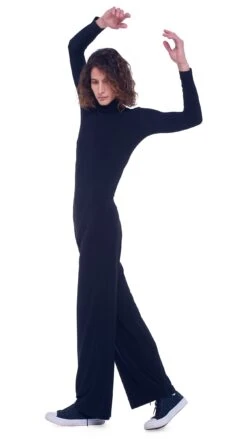 LONG SLEEVE TURTLE JUMPSUIT 22 LONG SLEEVE TURTLE JUMPSUIT -Norma Kamali KK329JPL072001 1 23 19 nk 00896 men