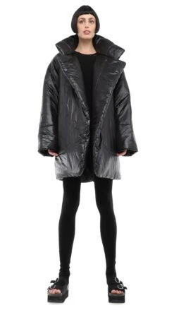 SLEEPING BAG COAT TO KNEE -Norma Kamali SBC 0013 PRODUCT SHOOT 11.6.20 batch2 1156