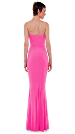 STRAPLESS FISHTAIL GOWN 6 STRAPLESS FISHTAIL GOWN -Norma Kamali STRAPLESS FISHTAIL GOWN ORCHID PINK B