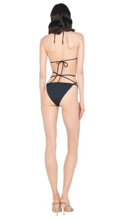 SWIM CRISS CROSS BIKINI BRA / BOTTOM 6 SWIM CRISS CROSS BIKINI BRA / BOTTOM -Norma Kamali stringbikini black back